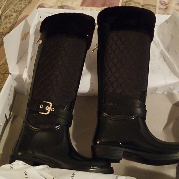 guess fur lined boots